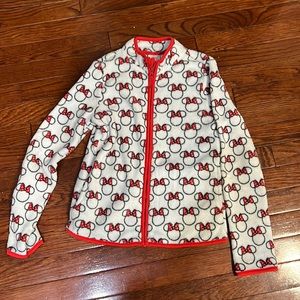 EUC Disney Minnie Mouse zipper fleece jacket